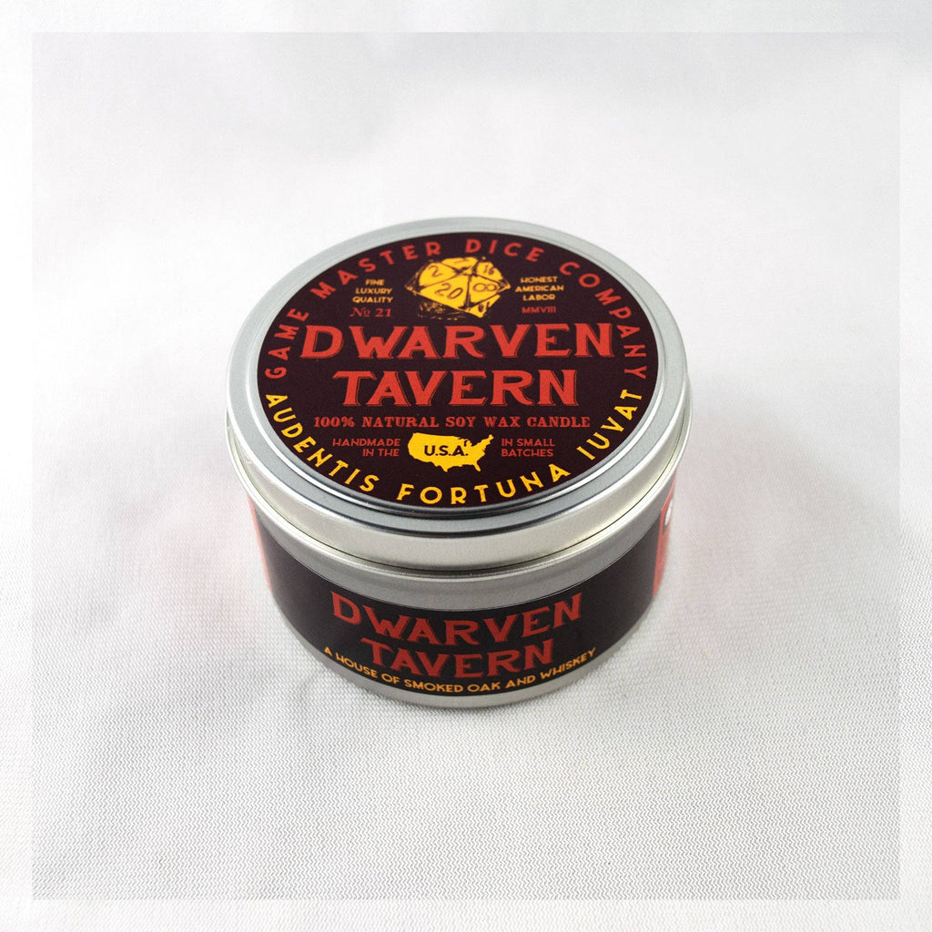 Game Master Dice - Dwarven Tavern Gaming Candle