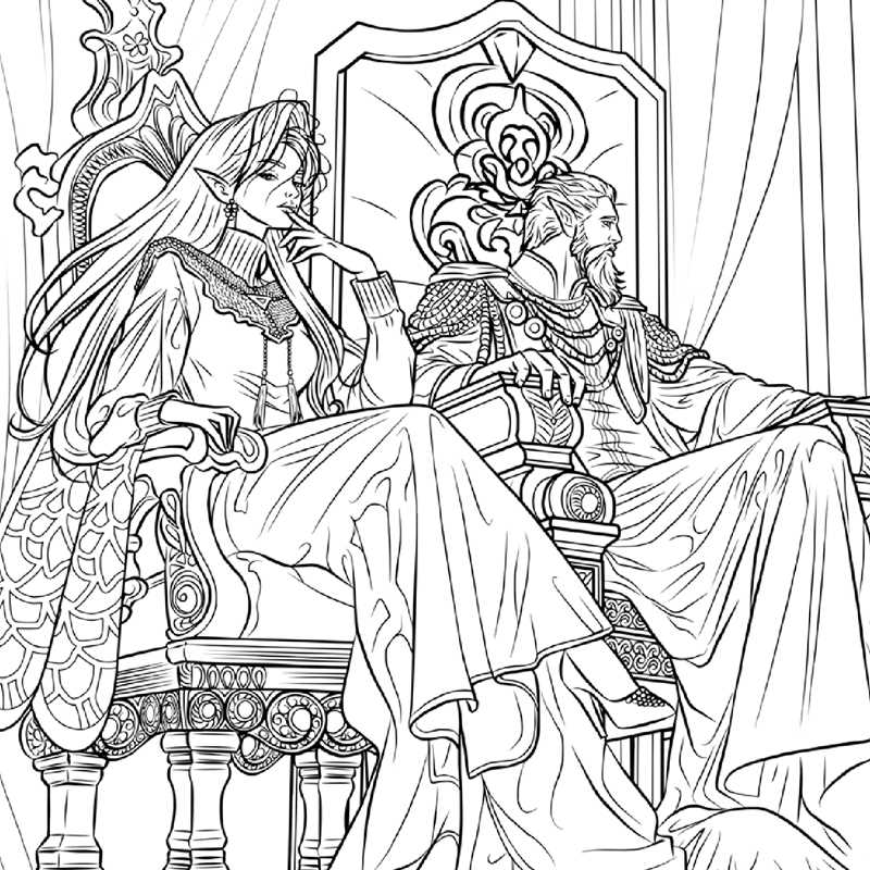 Simon & Schuster - Romantasy Coloring Book by Daniela Liberona