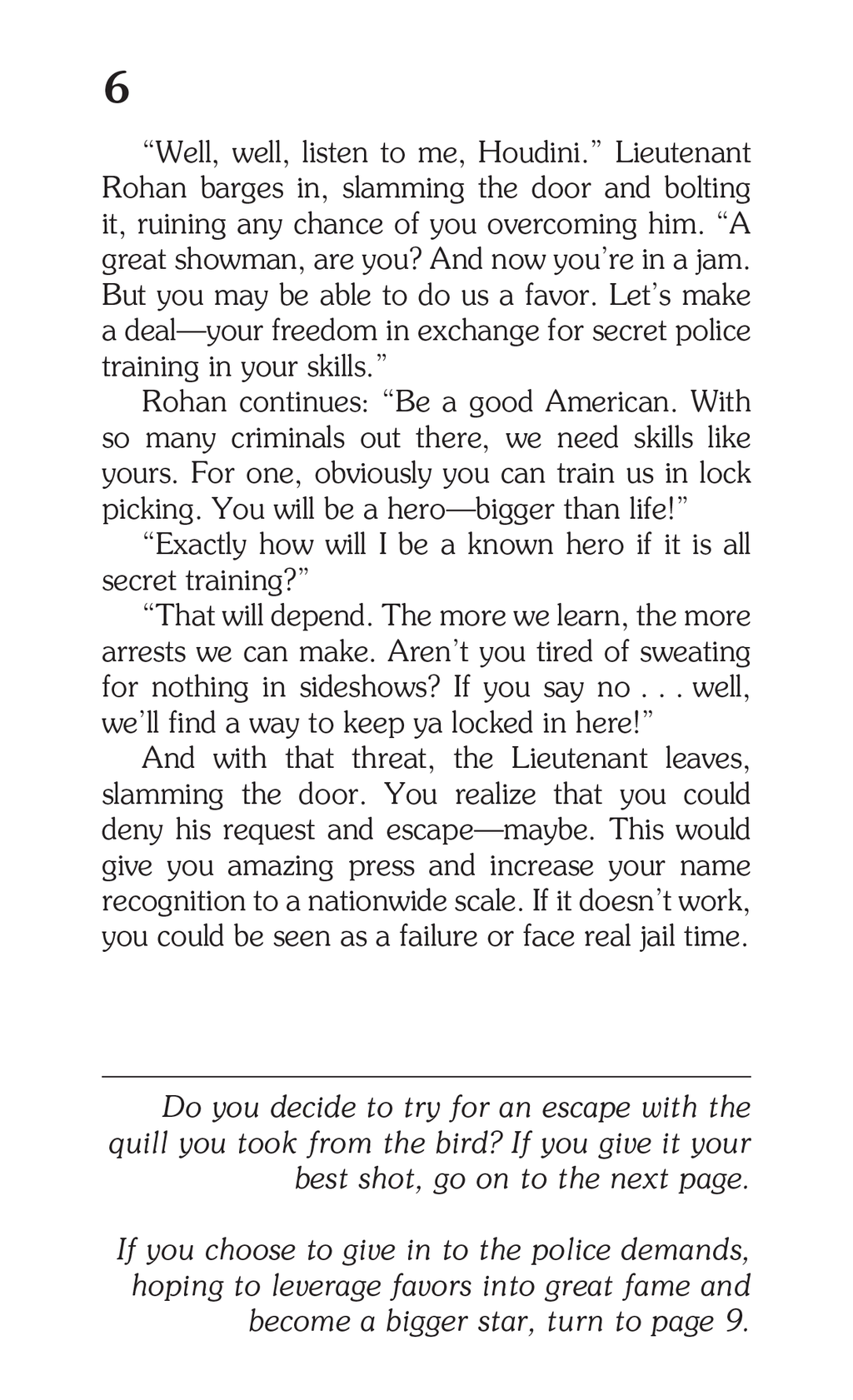 CYOA SPIES: Harry Houdini, Children's Book