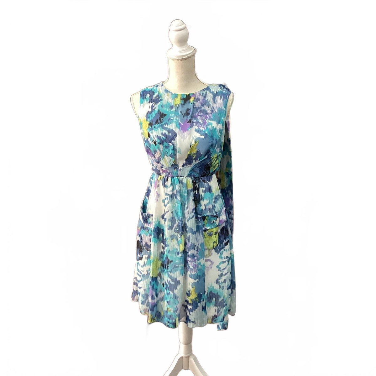DressBarn: Multi-Colored watercolor Dress Size 4
