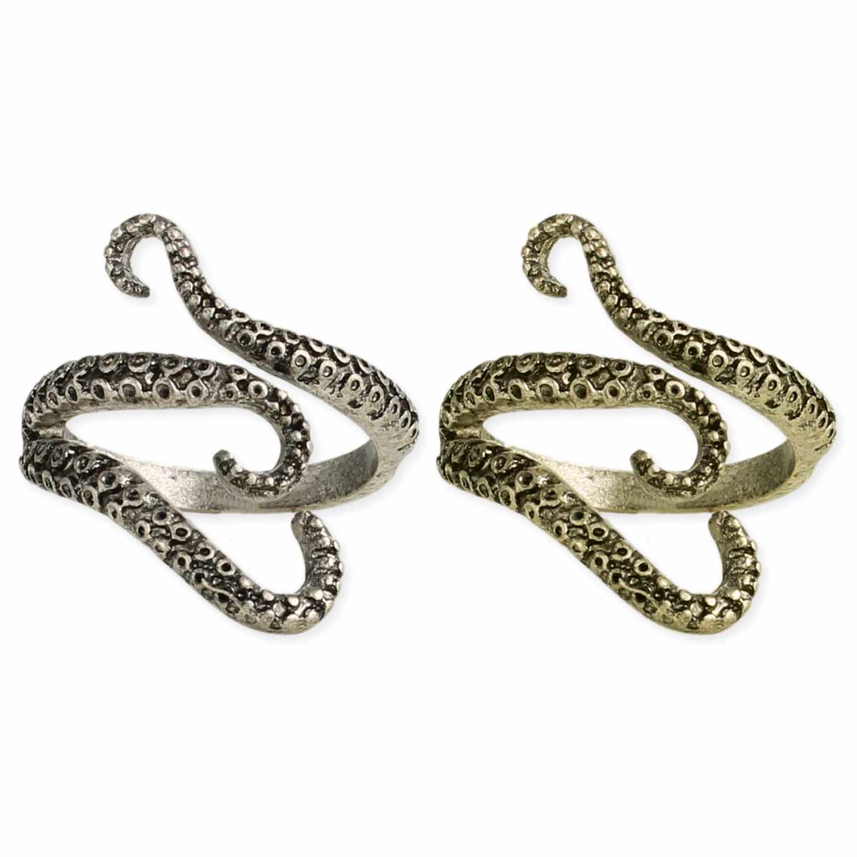 ZAD - Hold on Tight Octopus Tentacle Wrap Band Ring