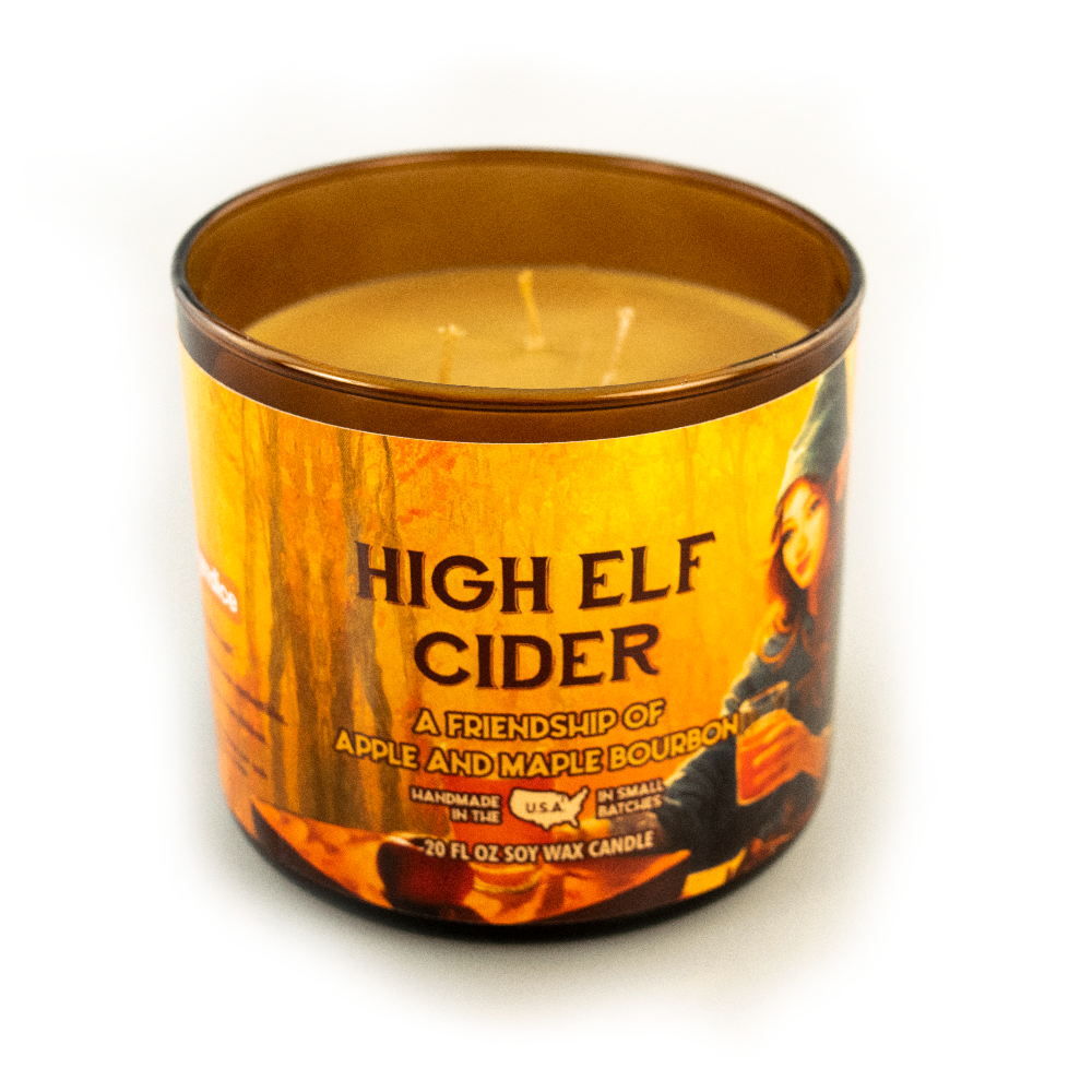 Game Master Dice - High Elf Cider Gaming Candle
