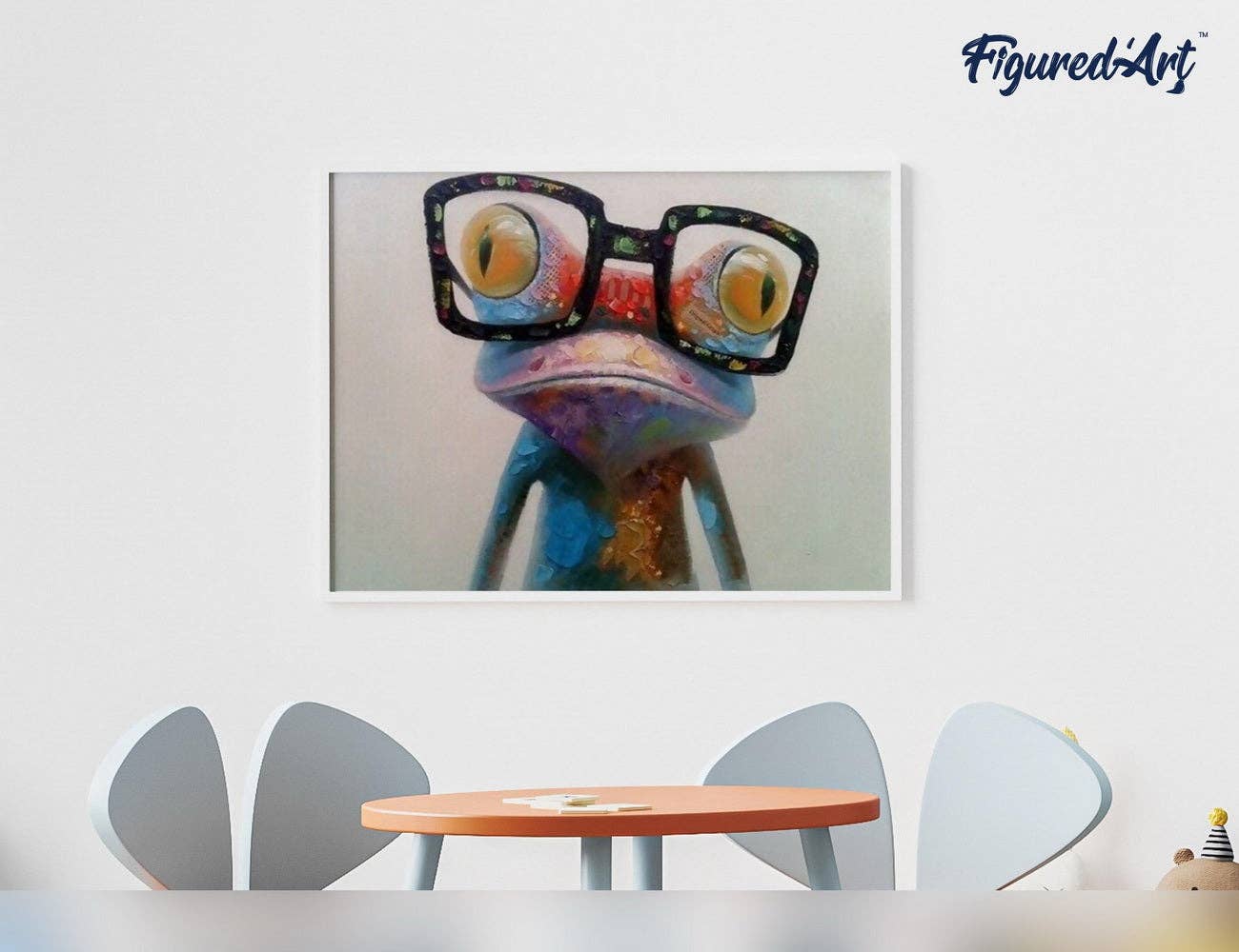 Figured'Art - Paint by numbers - Frog and Eyewear