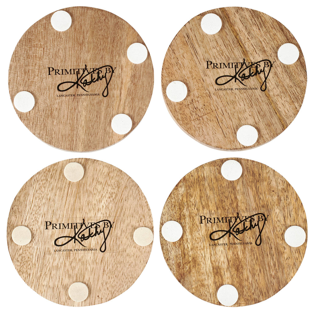 Primitives by Kathy - Mushrooms Coaster Set