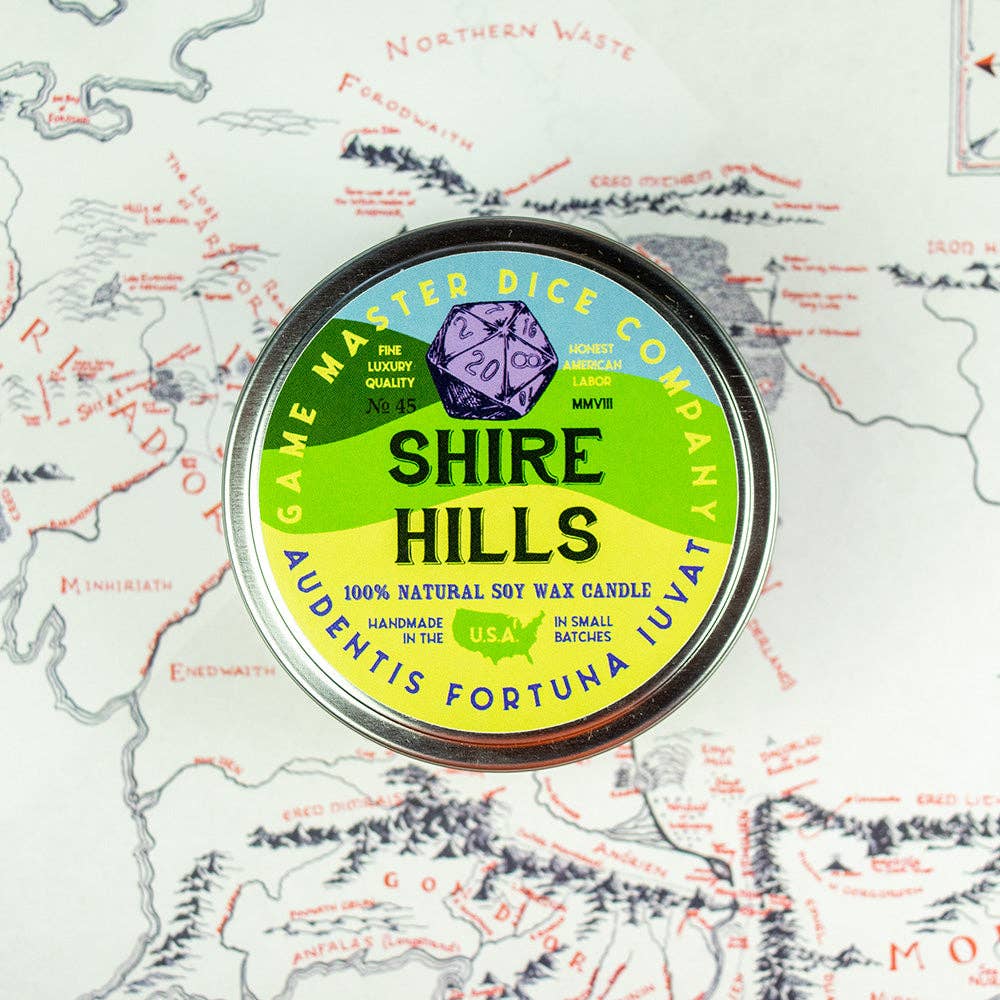 Game Master Dice - Shire Hills Candle