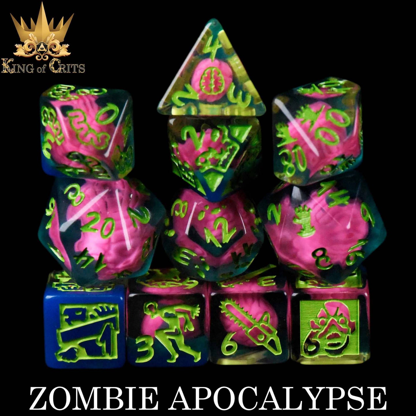 DNDDICE.COM - Zombie Apocalypse 11 Dice Set