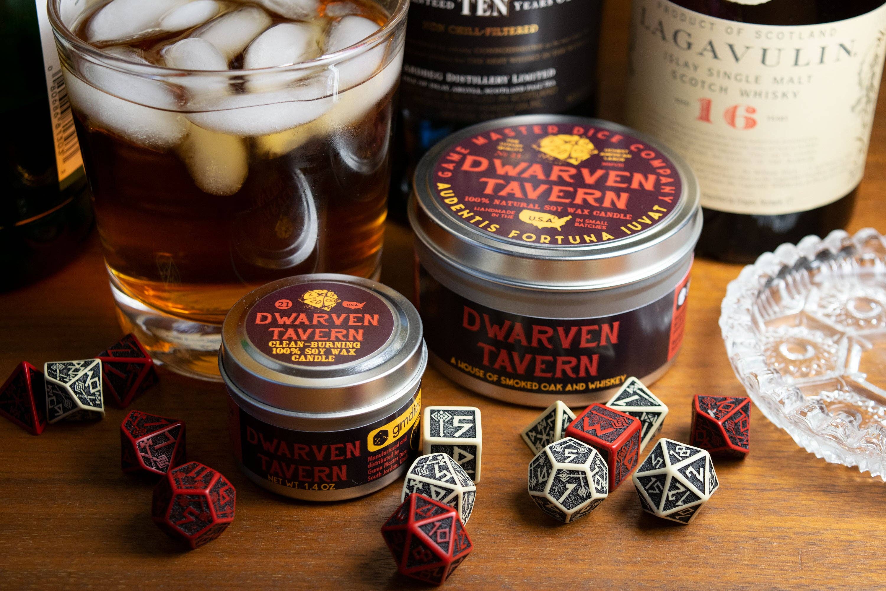 Game Master Dice - Dwarven Tavern Gaming Candle