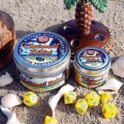 Game Master Dice - Chainmail Bikini Gaming Candle