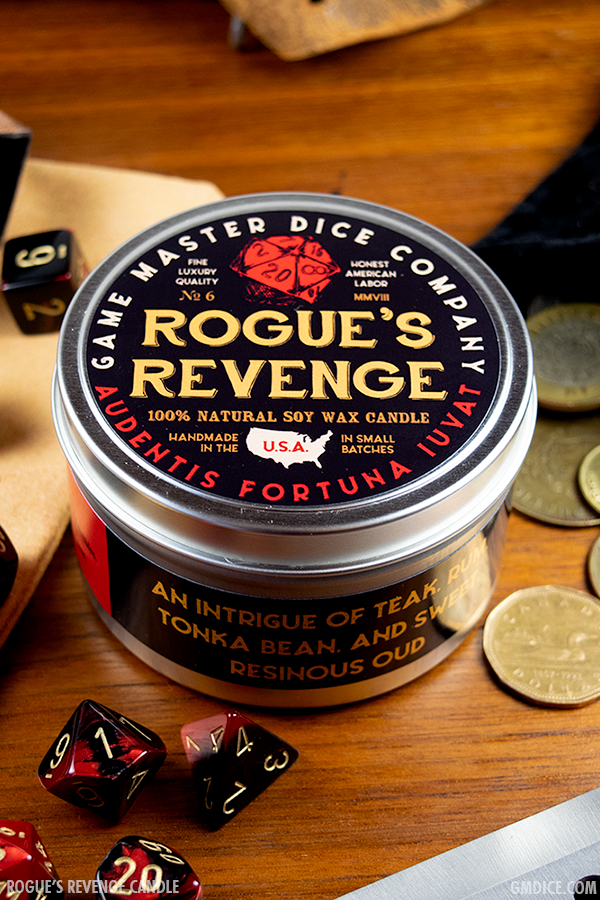 Game Master Dice - Rogue's Revenge Gaming Candle