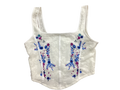 Flower White Tank Corset