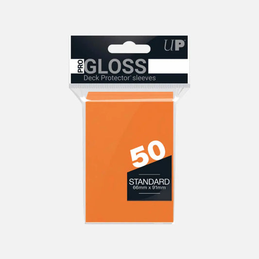 Deck Protector Pack: Orange Gloss 50ct