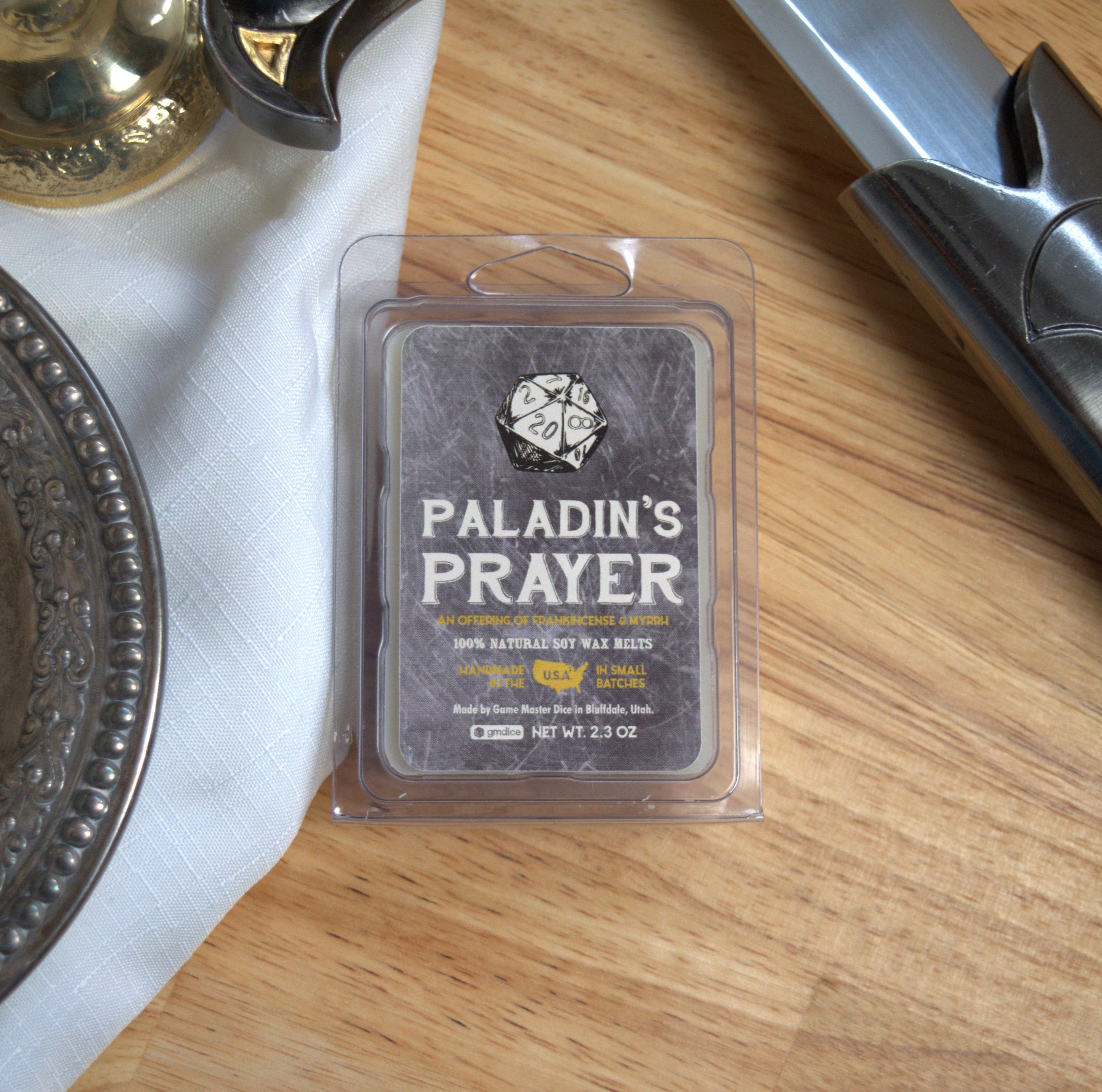 Game Master Dice - Paladin's Prayer Gaming Candle