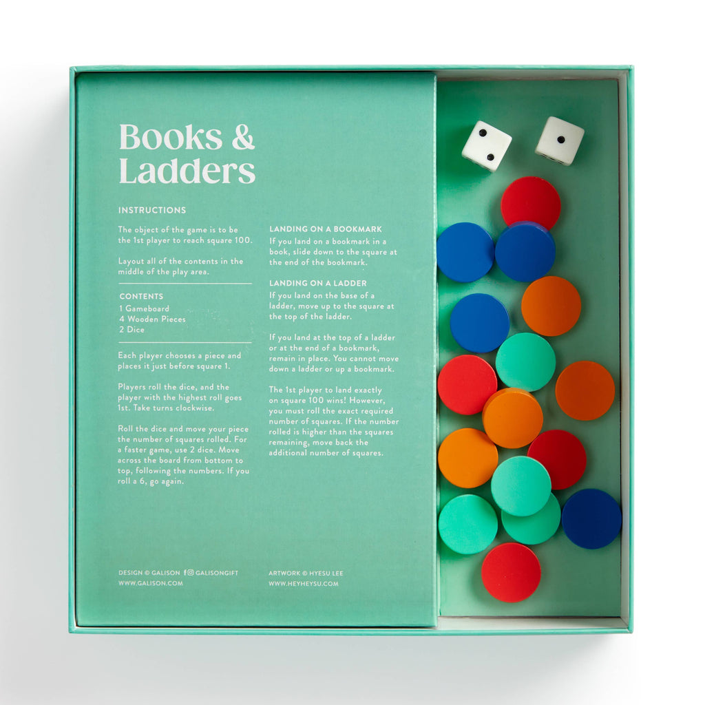 Chronicle Books - Books and Ladders Classic Board Game