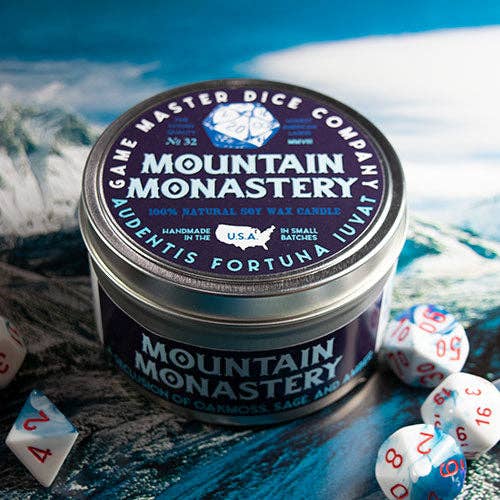Game Master Dice - Mountain Monastery Gaming Candle