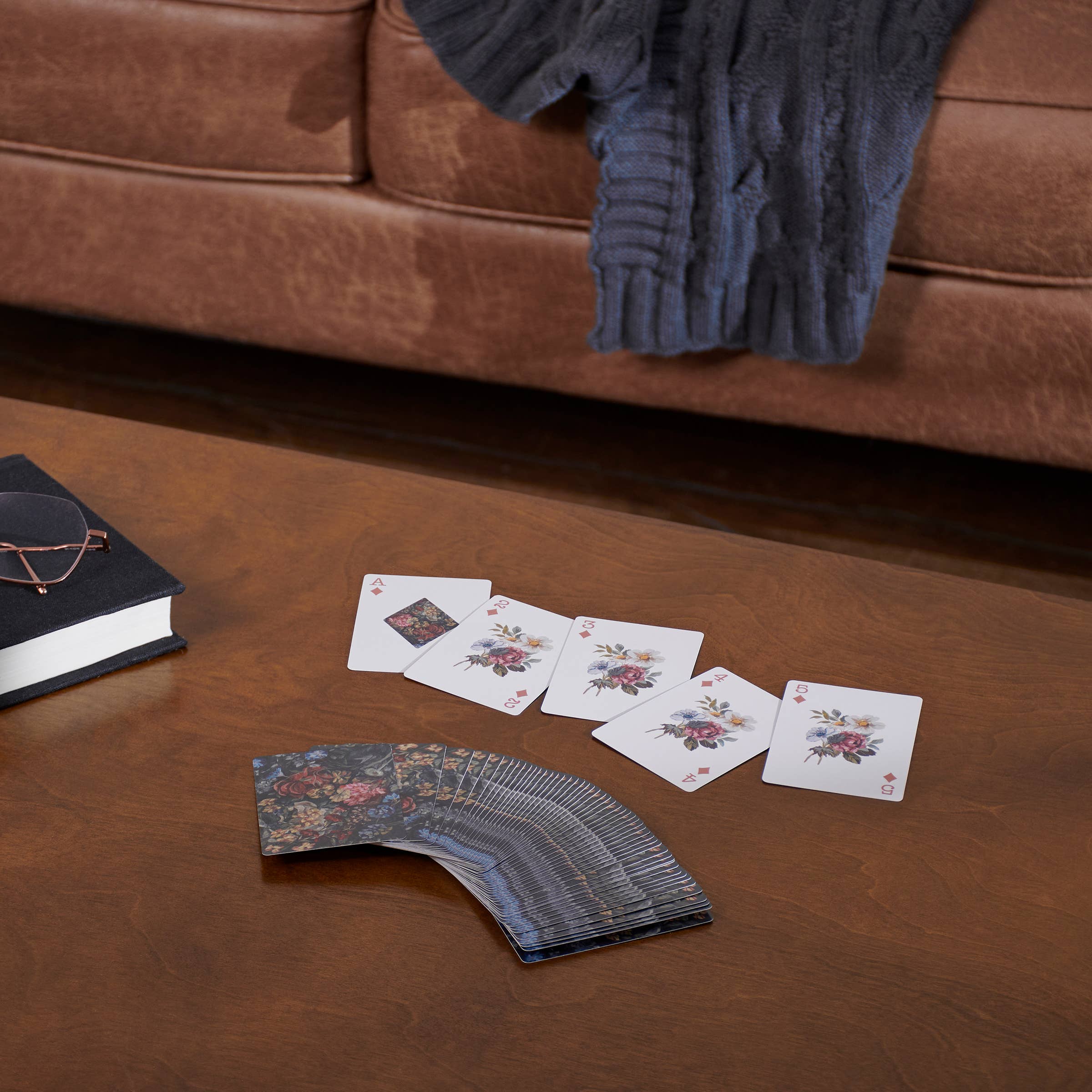 Primitives by Kathy - Moody Floral Playing Cards