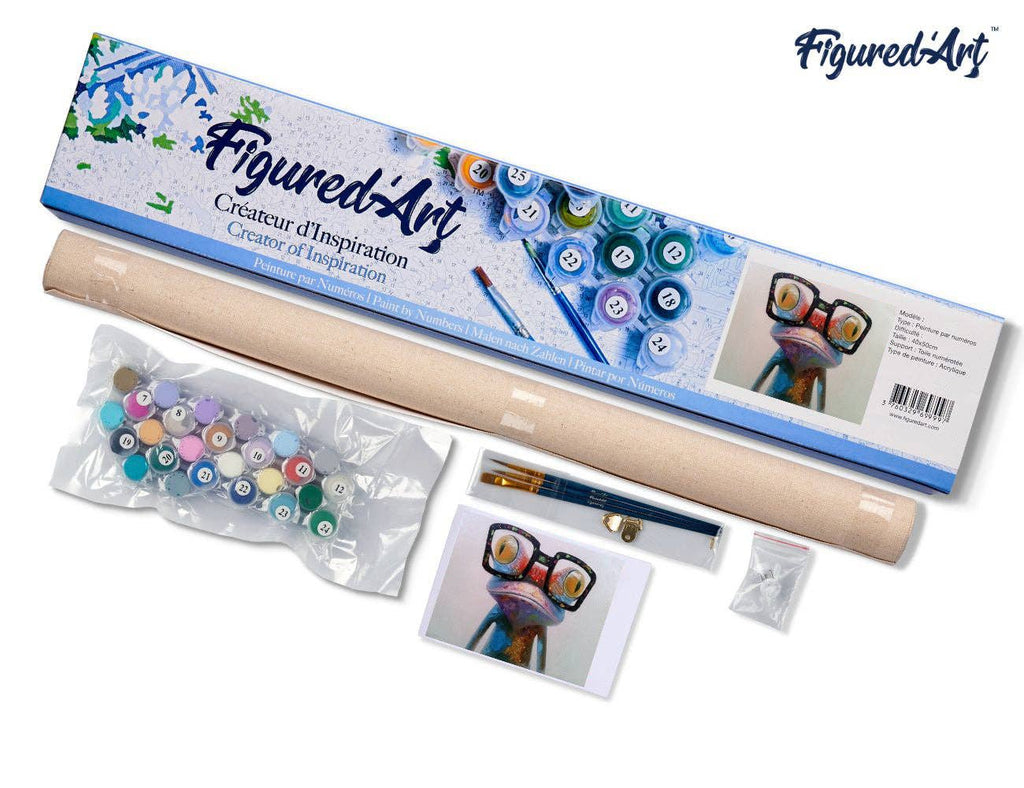 Figured'Art - Paint by numbers - Frog and Eyewear