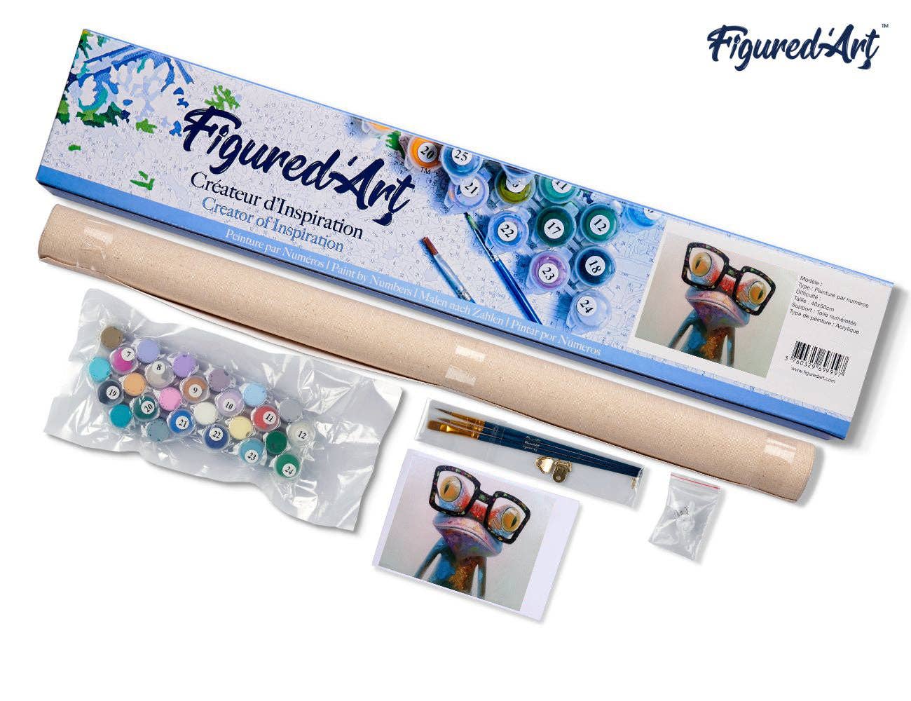 Figured'Art - Paint by numbers - Frog and Eyewear