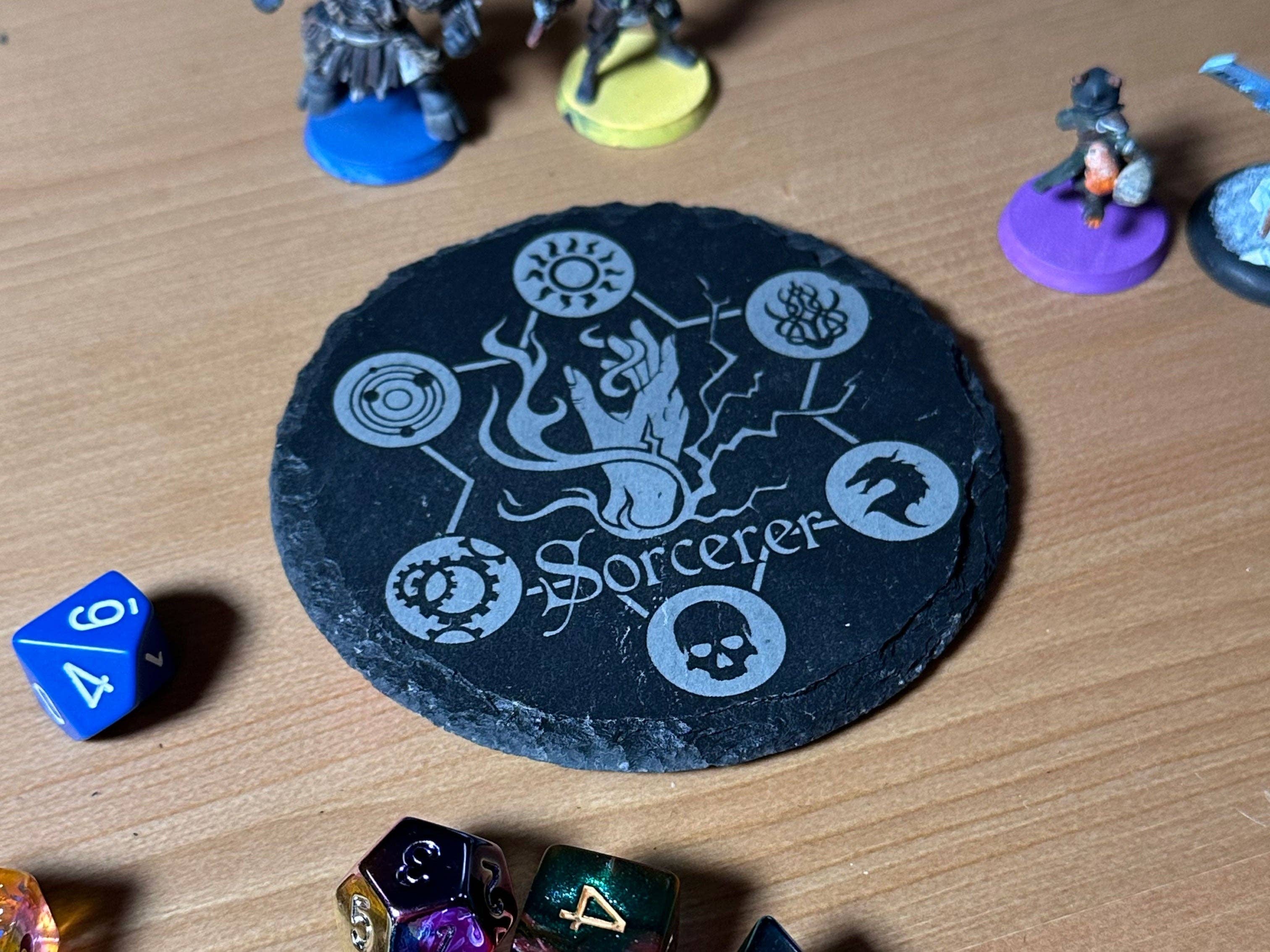 Game Master Dice - D&D Class Slate Coaster