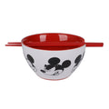Disney Mickey Mouse 20 oz. Ceramic Ramen Bowl with Chopsticks