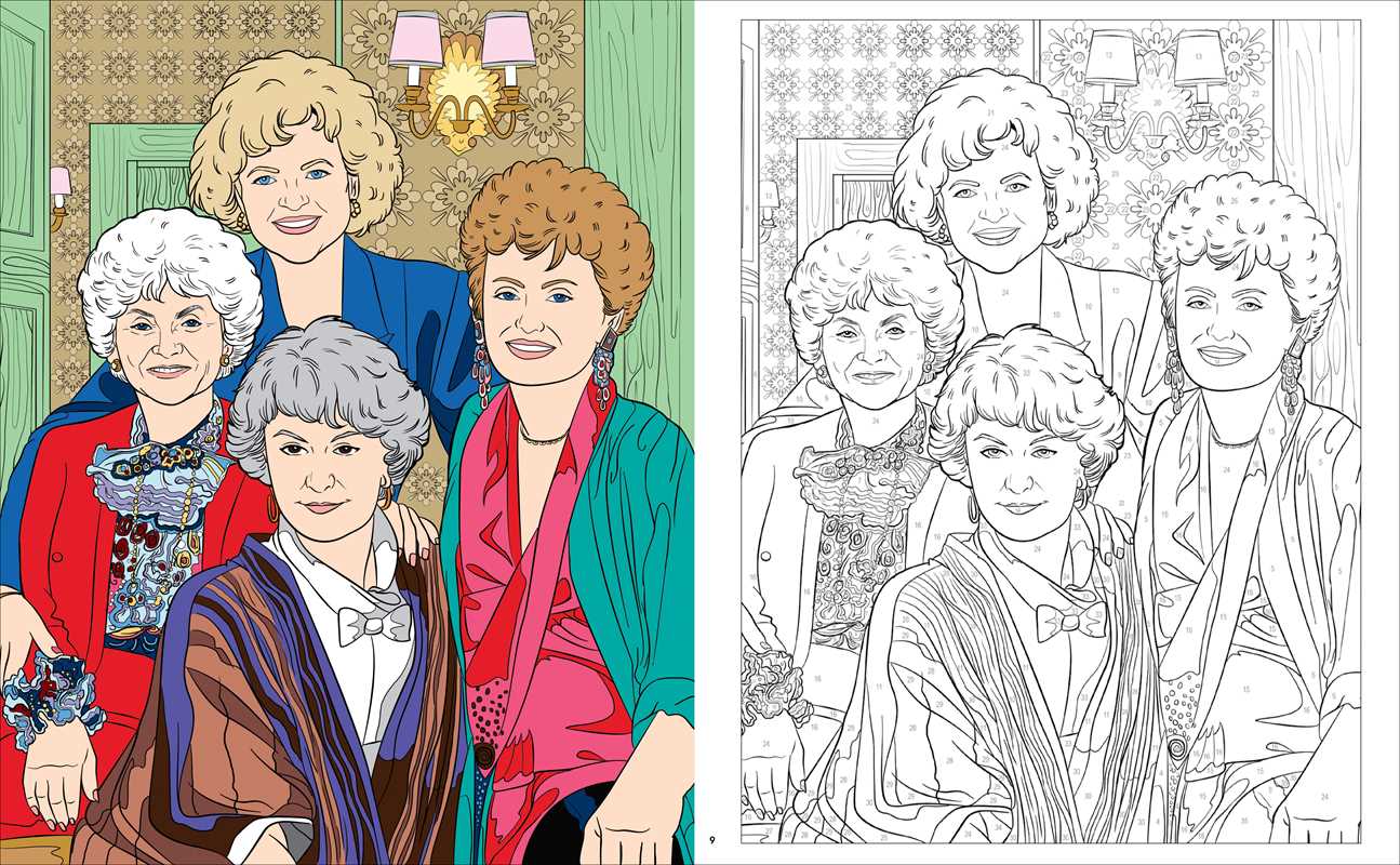 Simon & Schuster - Golden Girls Color-by-Number by Editors of Thunder Bay Press