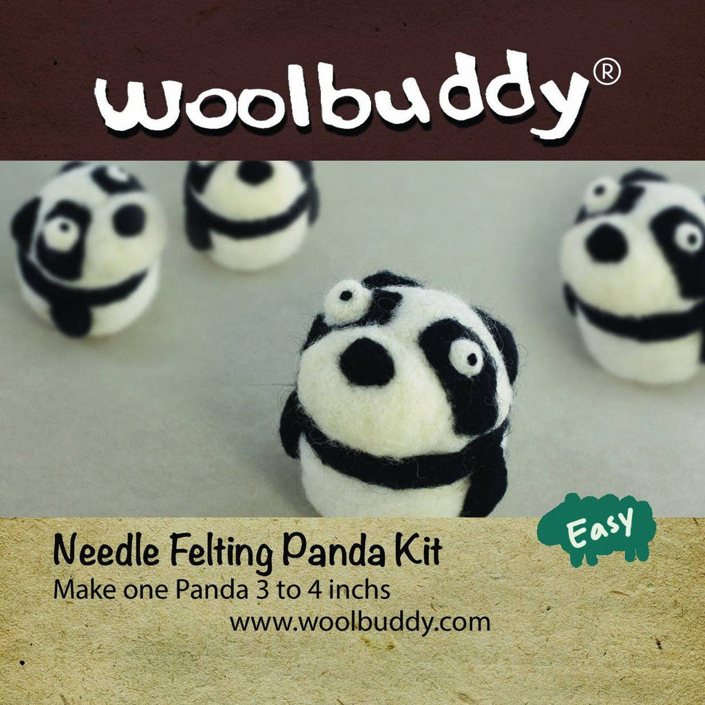 Woolbuddy - Needle Felting Panda Kit