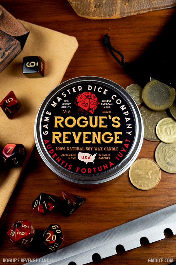 Game Master Dice - Rogue's Revenge Gaming Candle
