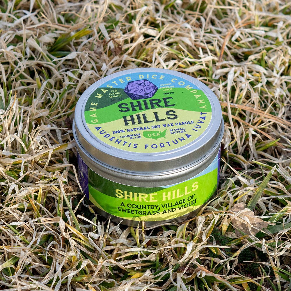 Game Master Dice - Shire Hills Candle