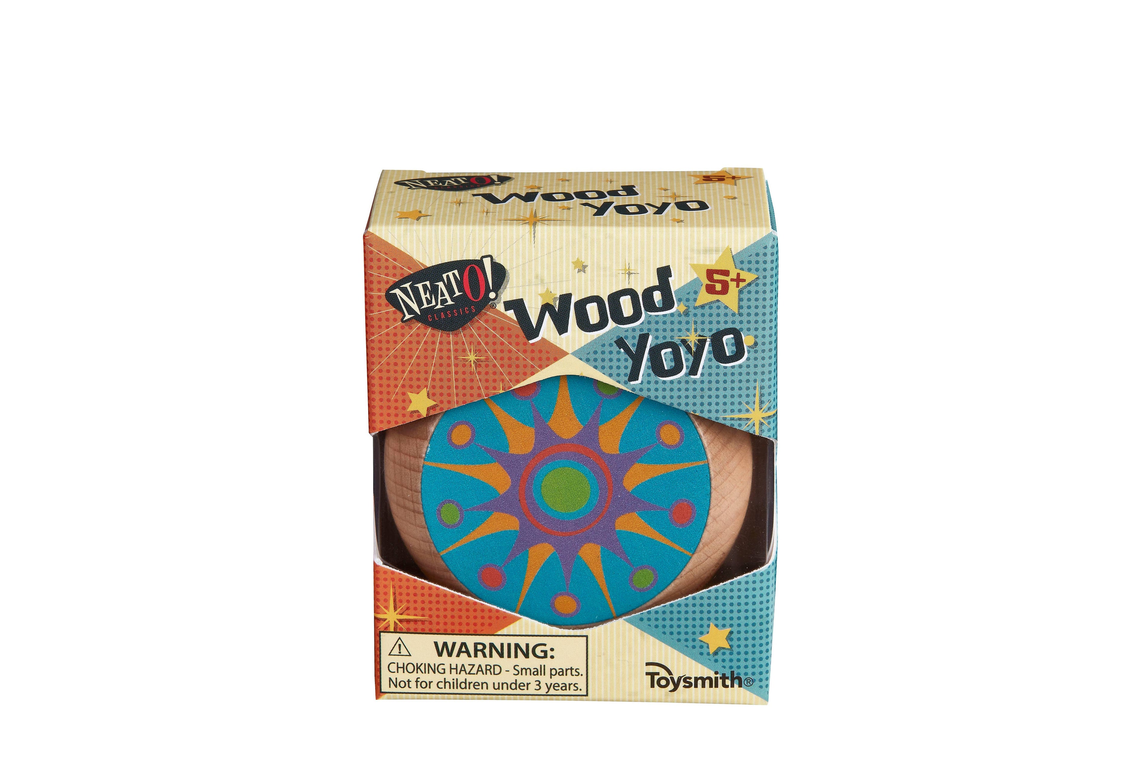 Toysmith - Neato! Wood Yo-Yo- Retro Classic, vintage toys