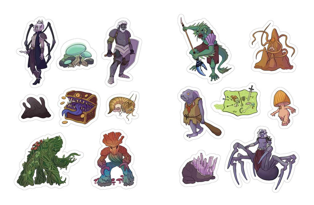 Simon & Schuster - Düngeonmeister RPG Sticker Book by Jef Aldrich