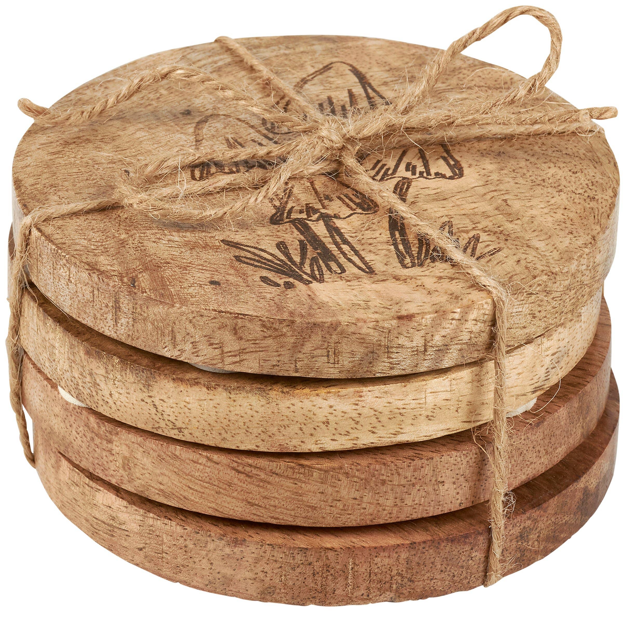 Primitives by Kathy - Mushrooms Coaster Set