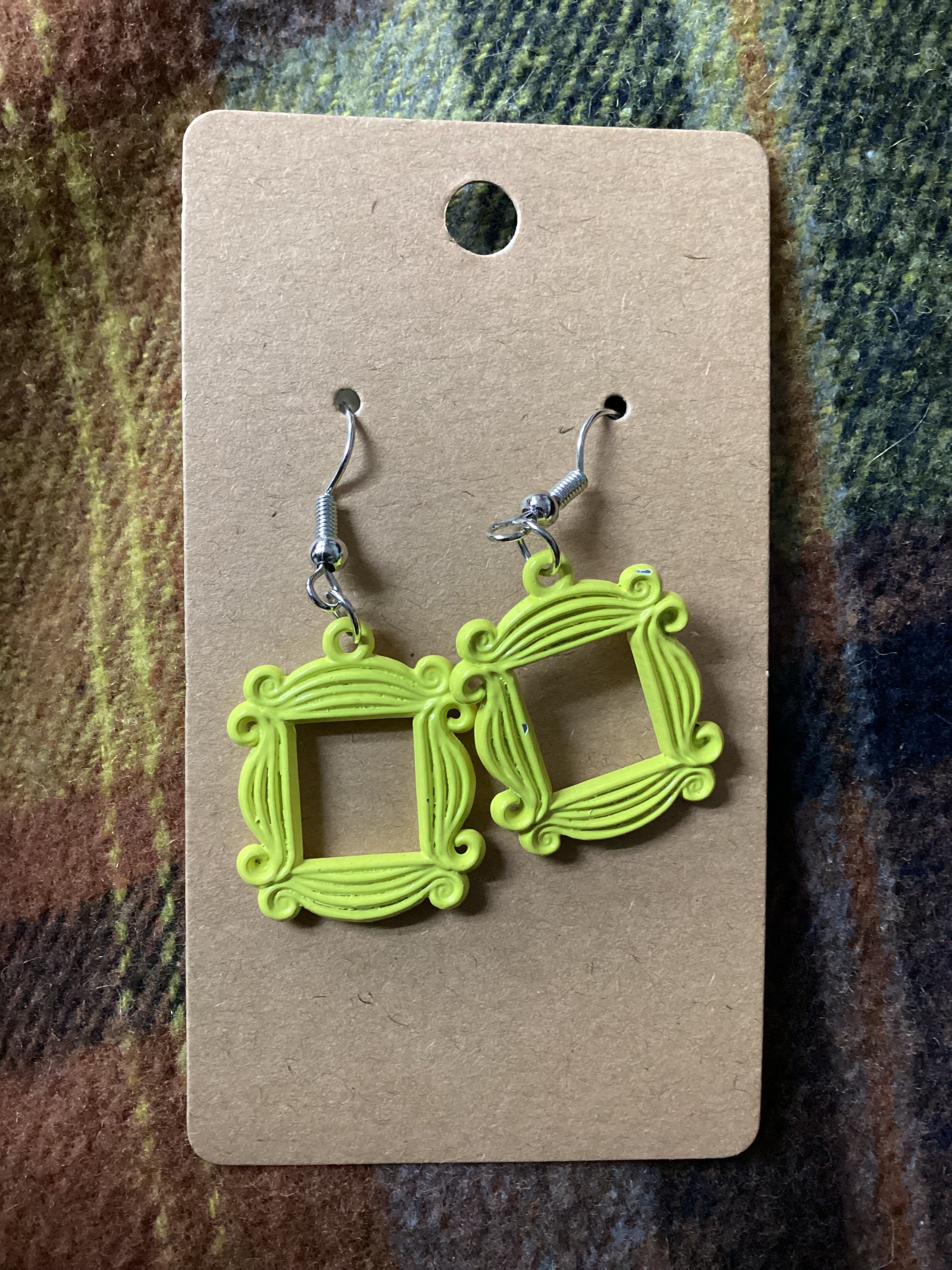 Yellow Frame Earrings