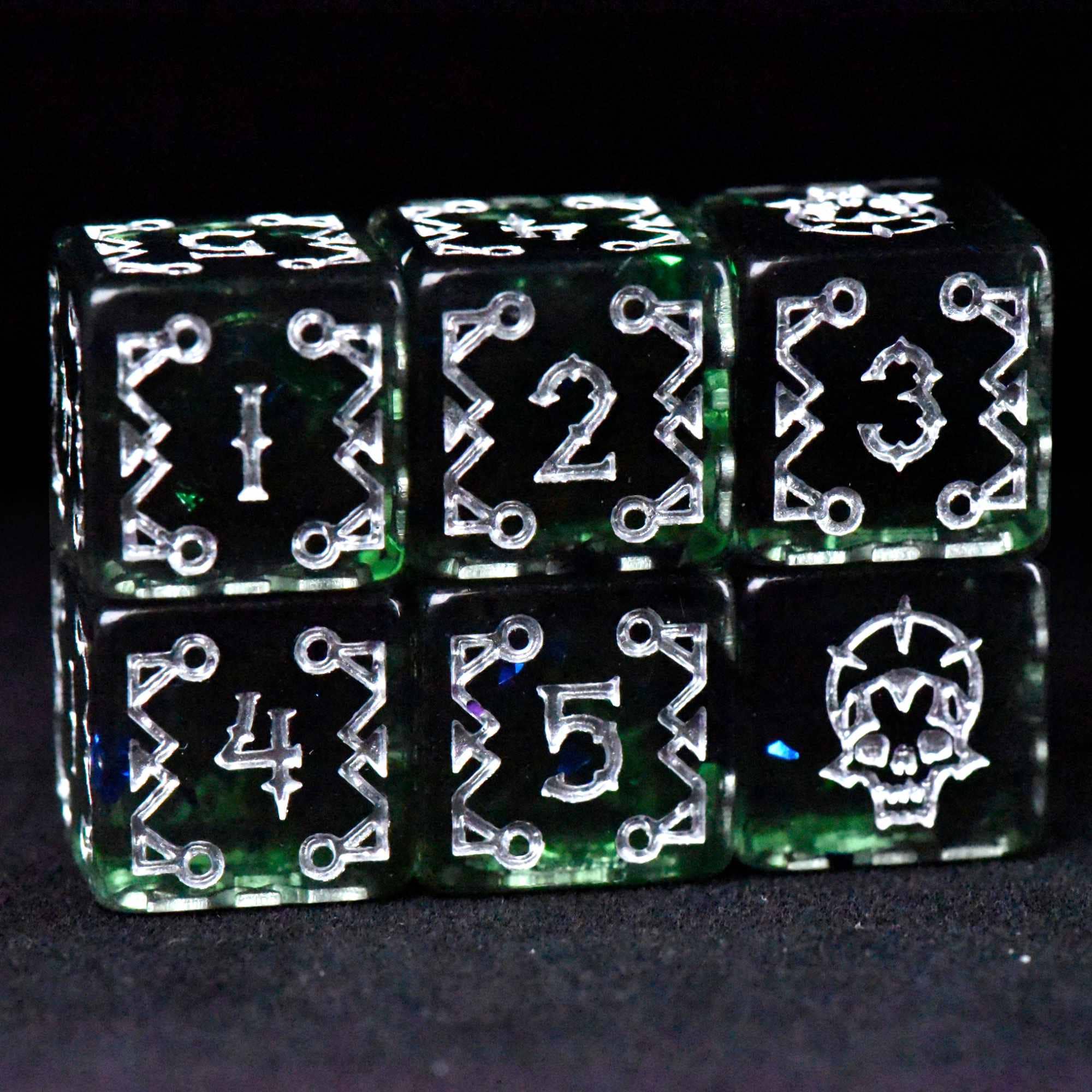 DNDDICE.COM - Crypt of the Necromancer 11 Dice Set