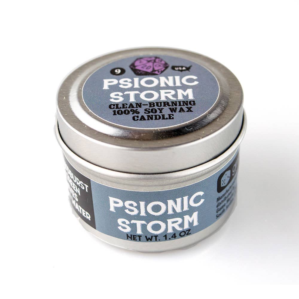 Game Master Dice - Psionic Storm Gaming Candle