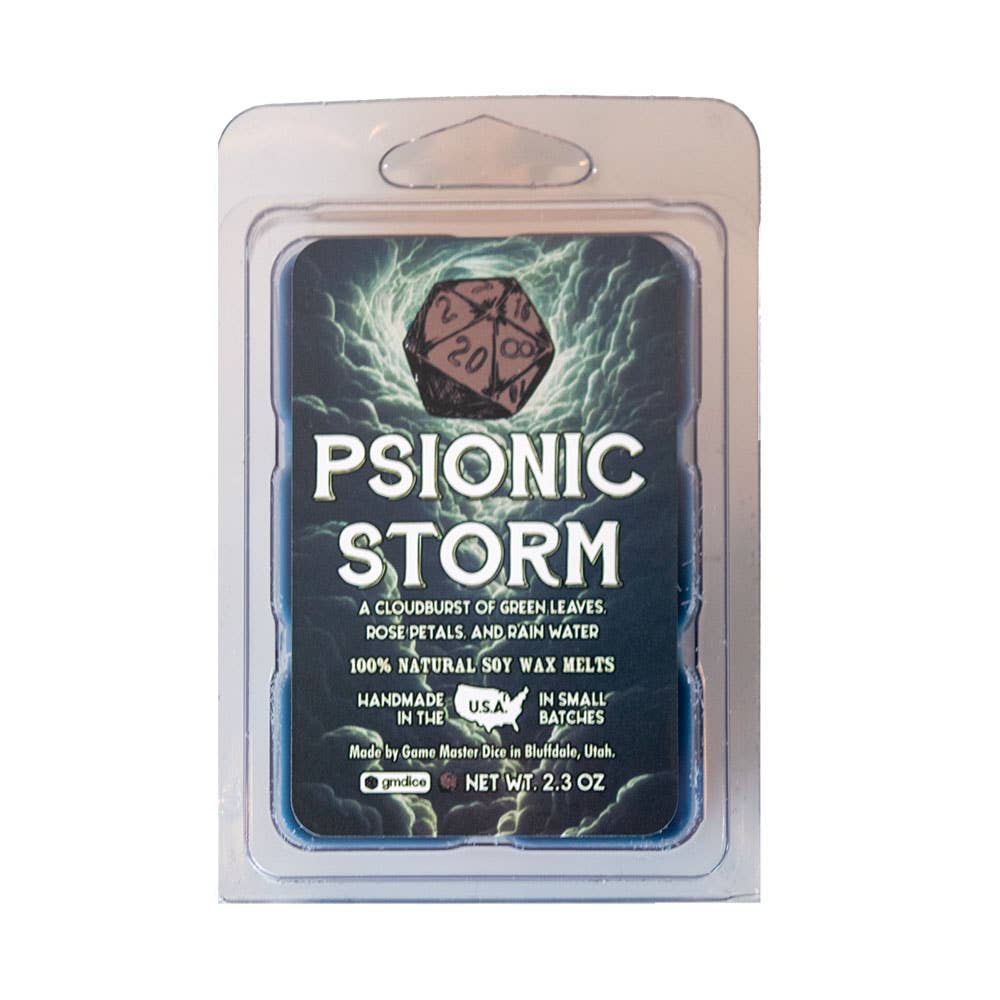 Game Master Dice - Psionic Storm Gaming Candle