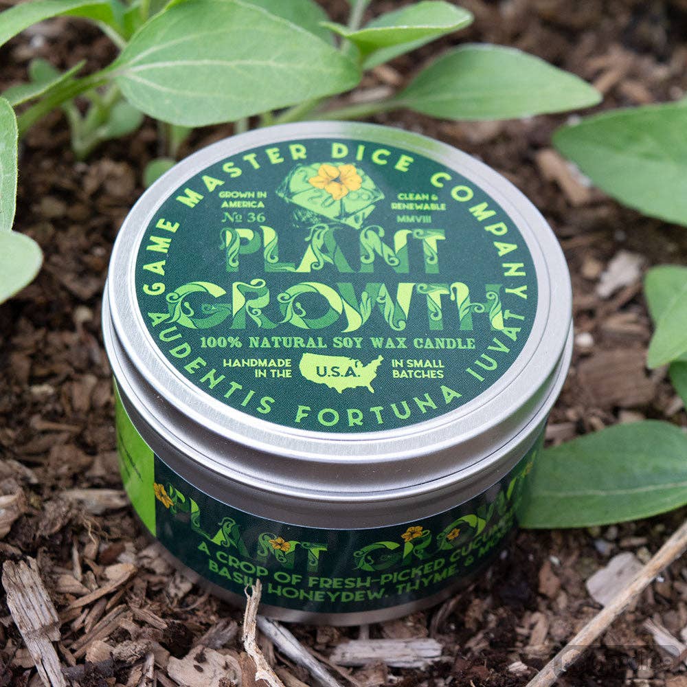 Game Master Dice - Plant Growth Gaming Candle