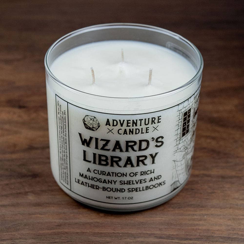 Game Master Dice - Wizard's Library Gaming Candle