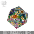 DNDDICE.COM - 34mm D20 Spring Sanctuary