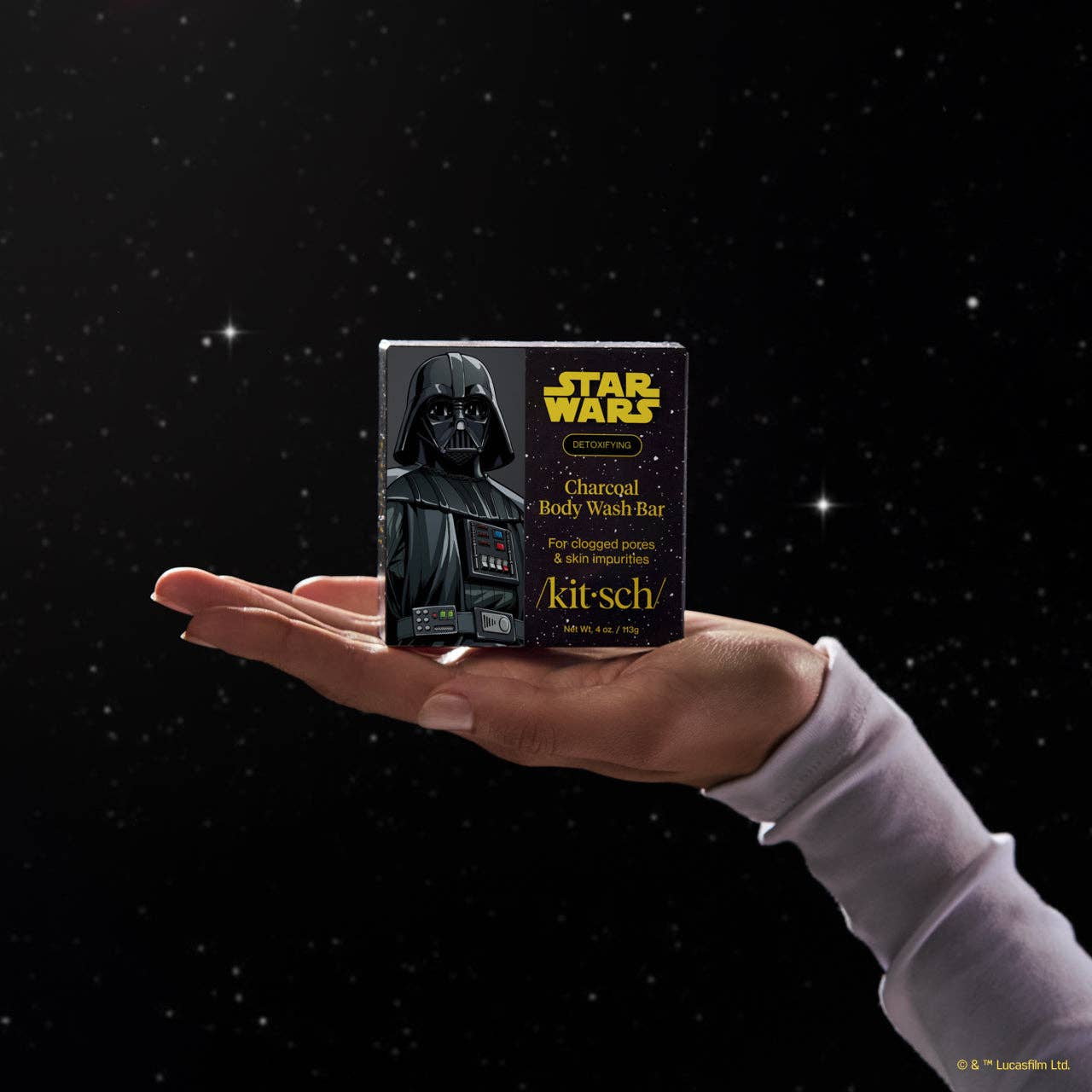 KITSCH - Star Wars™ & Kitsch Charcoal Detoxifying Solid Body Wash - Darth Detox