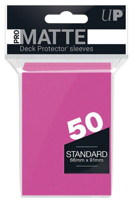 Deck Protector Pack: Pink Matte 50ct