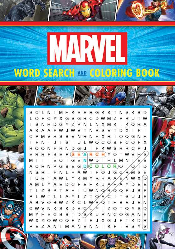 Simon & Schuster - Marvel Word Search and Coloring Book by Editors of Thunder Bay Press