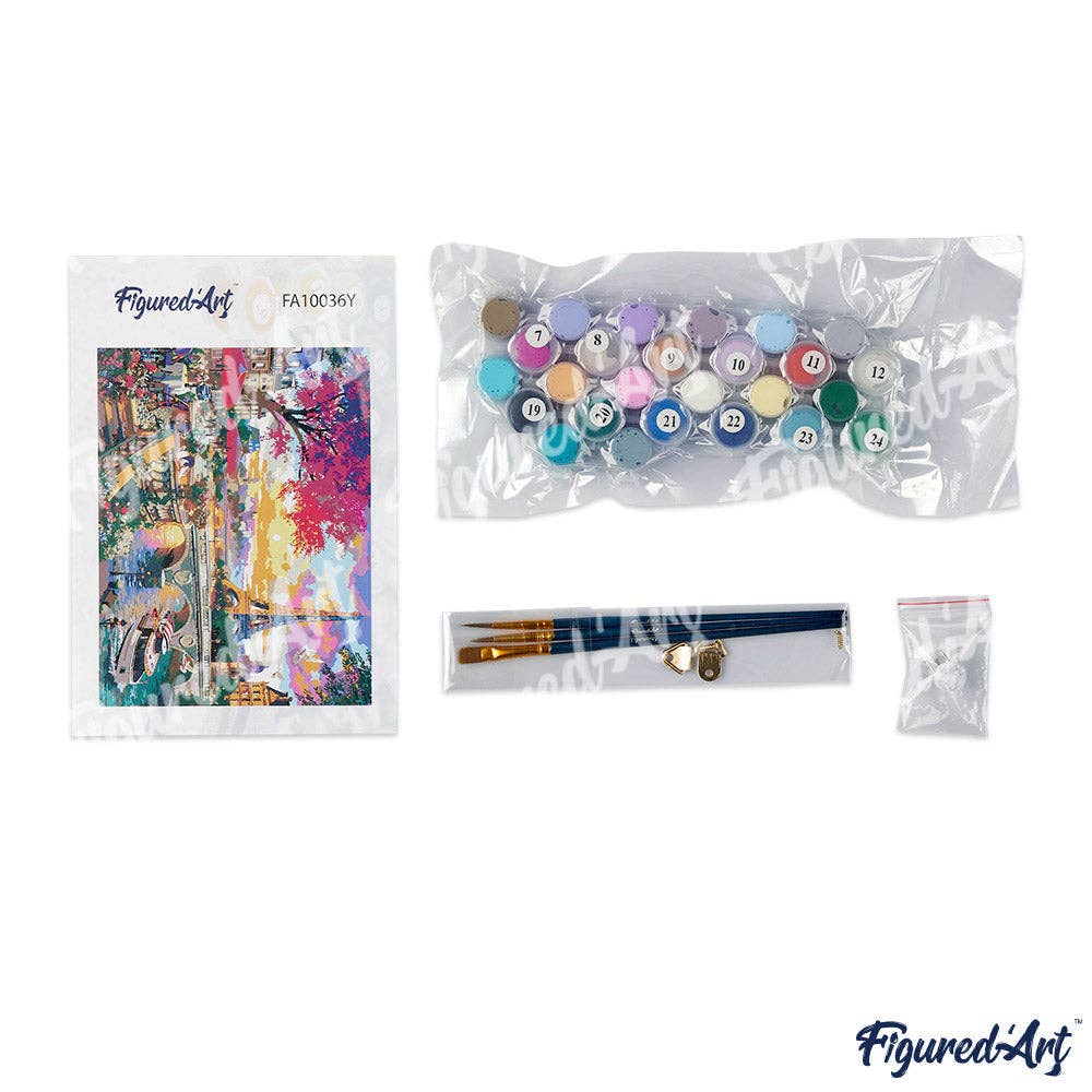 Figured'Art - Paint by Numbers rolled - Colorful Abstract Fox