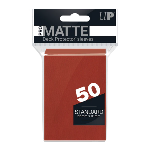 Deck Protector Pack: Red Matte 50ct
