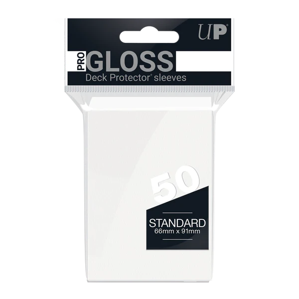 Deck Protector Pack: White Gloss 50ct