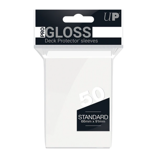 Deck Protector Pack: White Gloss 50ct