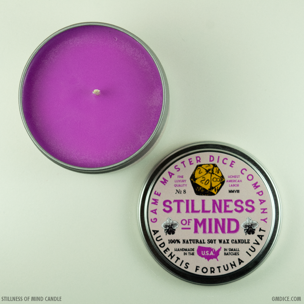 Game Master Dice - Stillness of Mind Gaming Candle