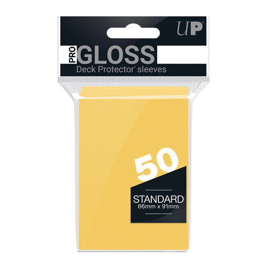 Deck Protector Pack: Yellow Gloss 50ct