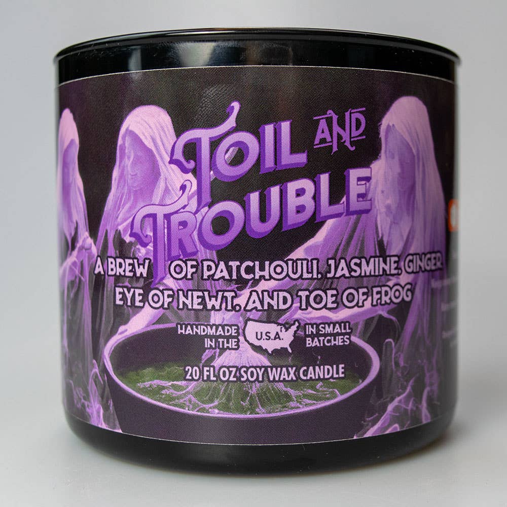 Game Master Dice - Toil and Trouble Candle