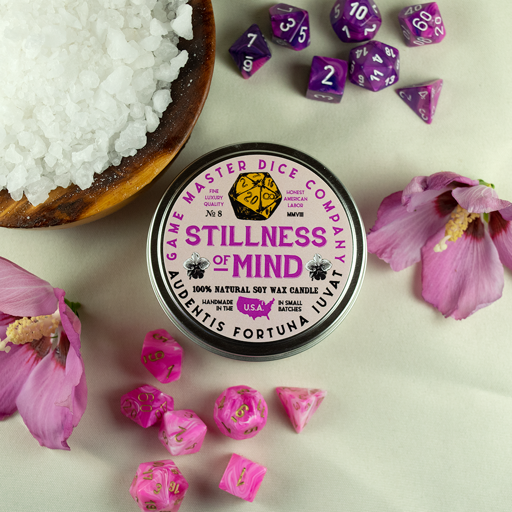Game Master Dice - Stillness of Mind Gaming Candle