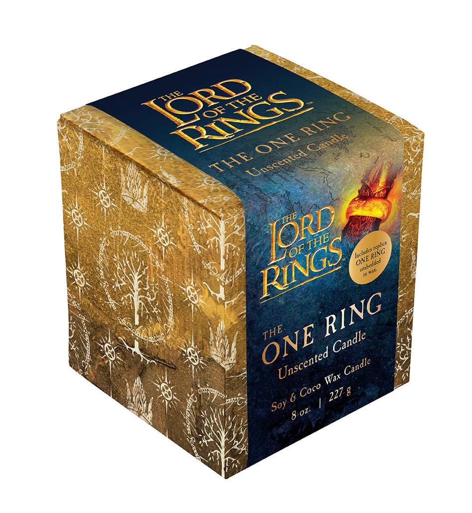 Insight Editions - #1 Pop Culture Publisher - The Lord of the Rings: The One Ring Glass Candle