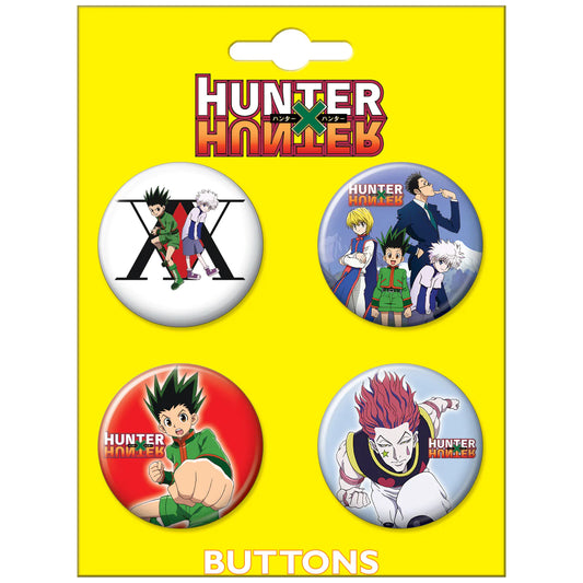 Hunter X Hunter 4 Button Set #2
